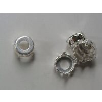 Accesoriu metalic argintiu 366318, 10 buc