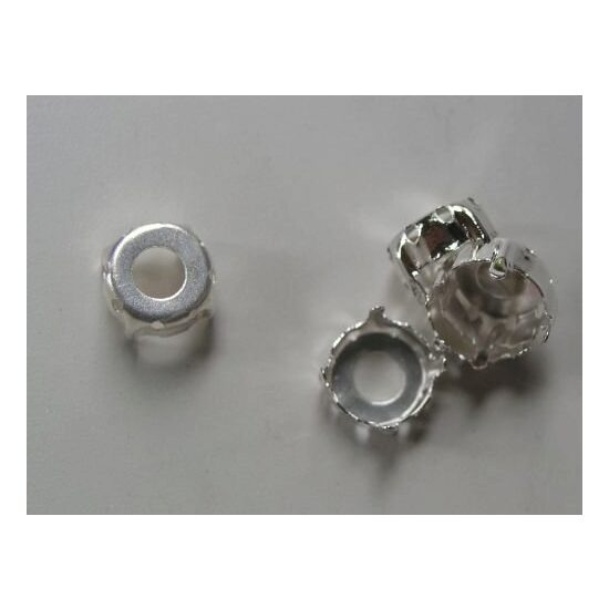 Accesoriu metalic argintiu 366318, 10 buc