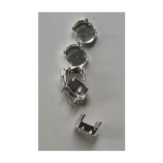Accesoriu metalic argintiu 366352, 10 buc
