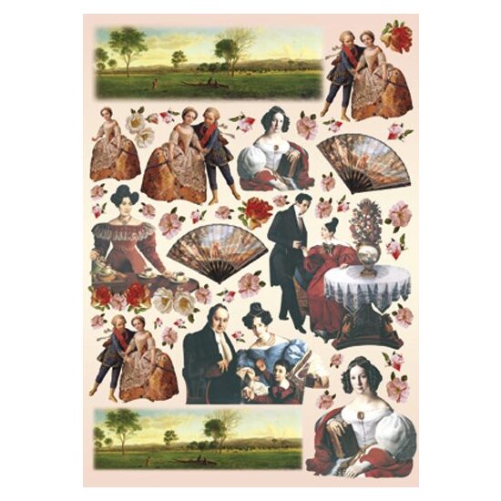 Hartie decoupage 80 gr, 50 x 70, Portrait - DFG148