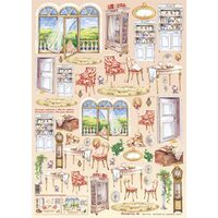Hartie decoupage 80 gr, 50 x 70, Living room - DFG181 - DISC