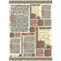 Hartie decoupage 80 gr, 50 x 70, Manuscript - DFG221