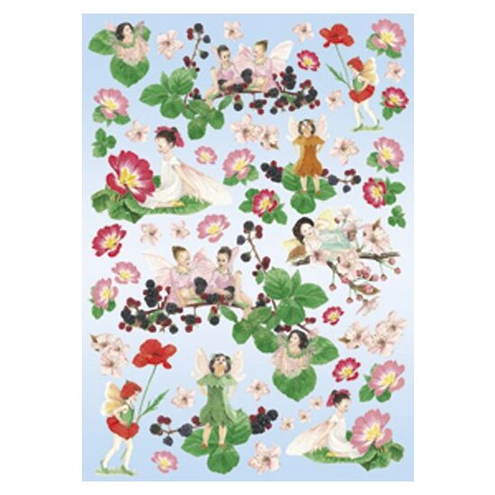 Hartie decoupage 80 gr, 50 x 70, Flowers Fairy - DFG247
