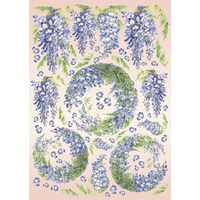 Hartie decoupage 80 gr, 50 x 70, Wisteria - DFG276