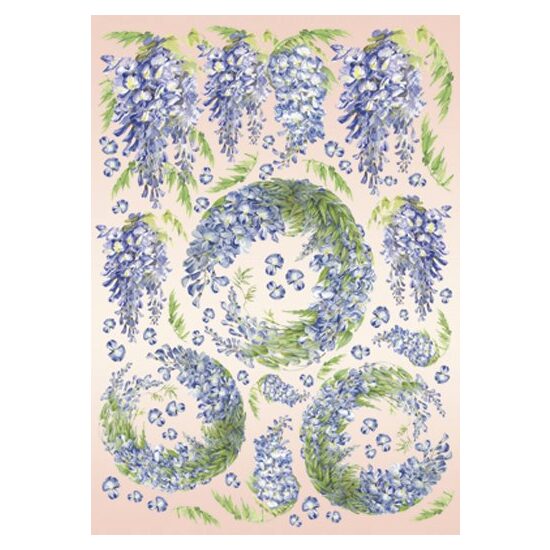 Hartie decoupage 80 gr, 50 x 70, Wisteria - DFG276