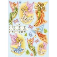 Hartie decoupage 80 gr, 50 x 70, Green nature fairies - DFG308