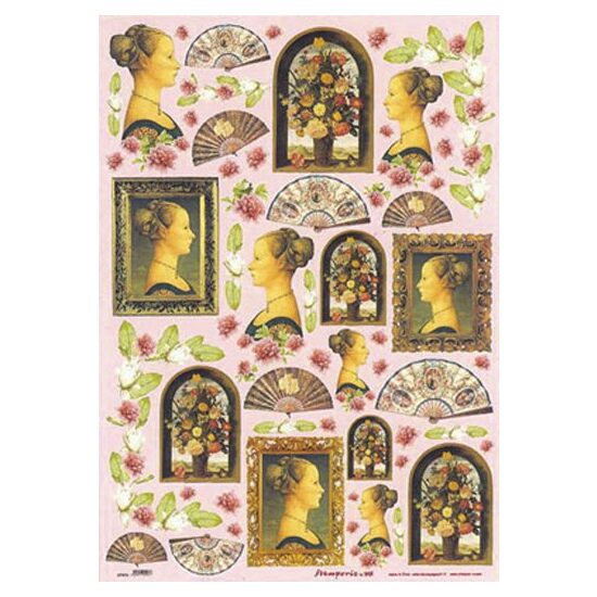 Hartie decoupage 80 gr, 50 x 70, Portrait - DFG53