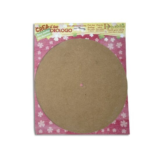Cadran ceas rotund, MDF, Stamperia - KF64