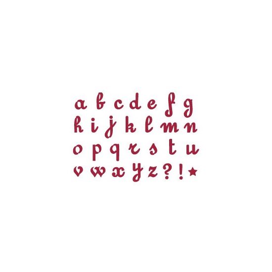 KSD26 - Sablon 20 15, Stamperia - small letters al.