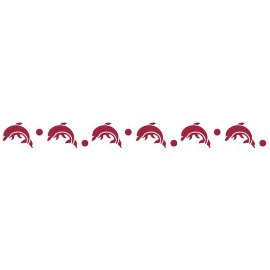 KSE04 - Sablon 60 x 7cm, Stamperia bordura - dolphins