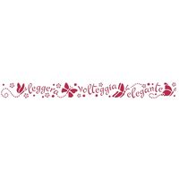 KSE93 - Sablon 60 x7cm, Stamperia bordura - italian words