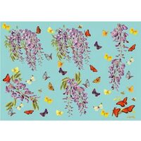 Hartie de orez - COD.045 GLICINI&FARFALLE 35X50 cm