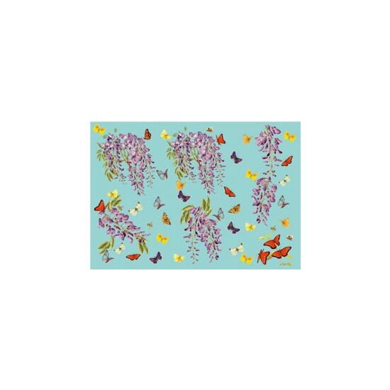 Hartie de orez - COD.045 GLICINI&FARFALLE 35X50 cm