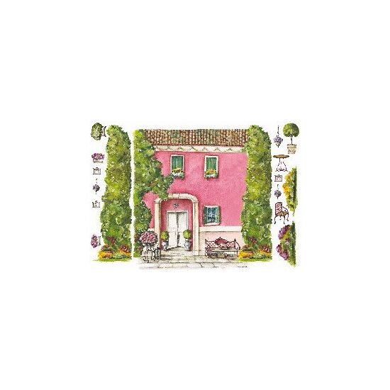 Hartie de orez - COD.083 VILLA ROSA 35X50 cm