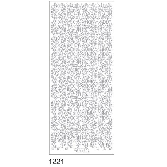 Sticker argintiu - friza decorativa - 1221 - INTER.D