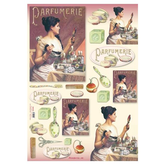 Hartie decoupage 80 gr, 50 x 70, - DFG345 - Parfumerie-DISC