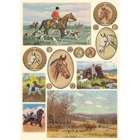 Hartie decoupage 80 gr, 50 x 70, - DFG360 - horses