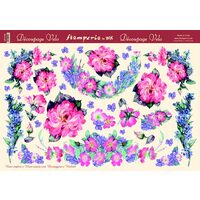 DFV148 - Hartie vello decupaj - 48 33.5 - Stamp. - Roses