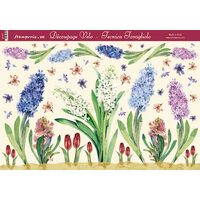 DFV67 - Hartie vello decupaj - 48 33.5 - Stamp. - hyacinth