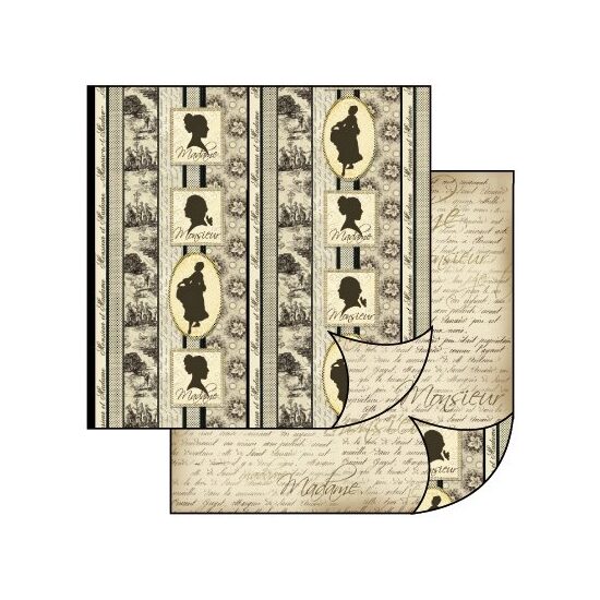 SBB124 - Hartie scrap booking - 31 2 30 3 - silhouettes