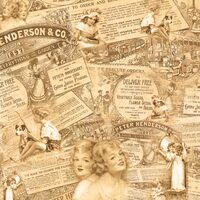 FLSP/ST03 - Fetru printat 30x30cmx1mm - Vintage Affriches - Stamperia