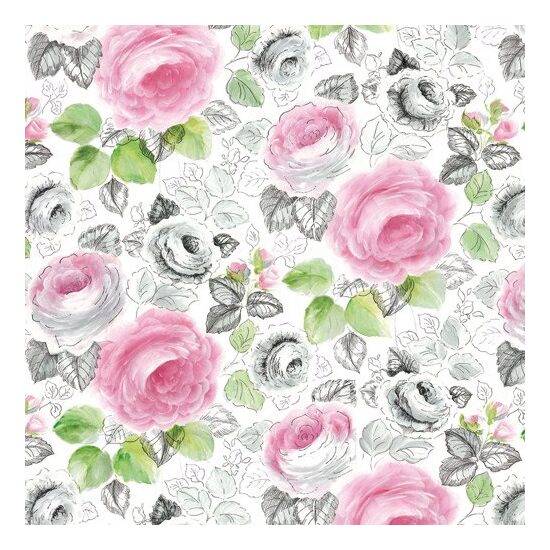 FLSP/ST11 - Fetru printat 30x30cmx1mm - Fantasy of roses - Stamperia