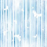 FLSP/ST21 - Fetru printat 30x30cmx1mm - Light blue strips with buterflies- Stamperia