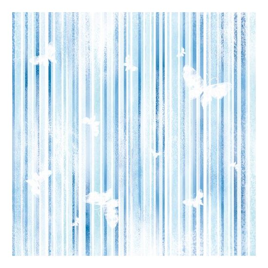 FLSP/ST21 - Fetru printat 30x30cmx1mm - Light blue strips with buterflies- Stamperia
