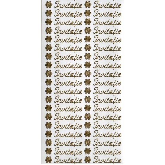 Sticker auriu - invitatie - 2901 - INTER D
