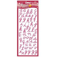 SBALF4 - Sticker alfabet glitter roz - Stamperia