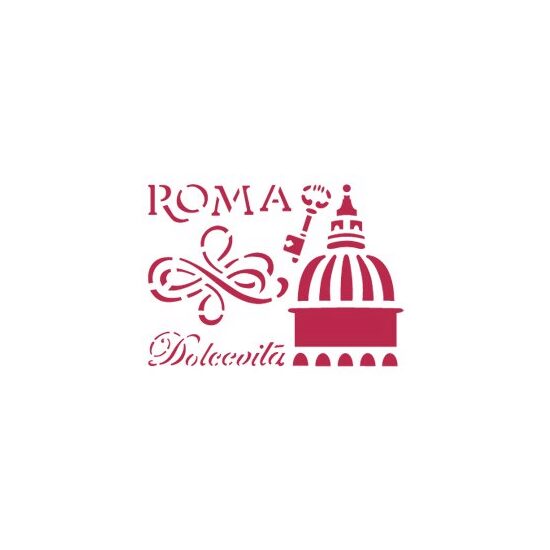 KSD122 - Sablon 20 x 15 cm - Stamp - Rome