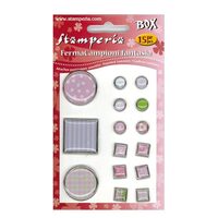 SBA18B - Set 15 butoni fixare - Stamperia