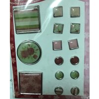 SBA18R - Set 15 butoni fixare - Stamperia