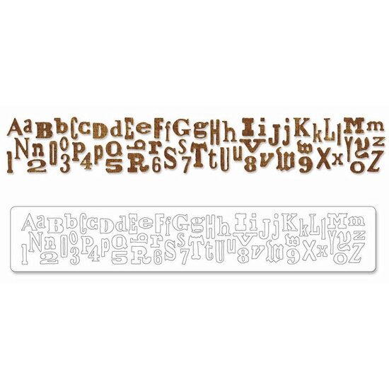 26 - 657482 - Cutter banda decorativa alfabet - Sizzix