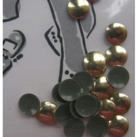 Accesorii textile - strasuri, PENT - 5 mm aurii - 25 buc