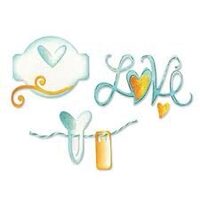 19 - 657789 - Set 3 cuttere medii LOVE SET - Sizzix