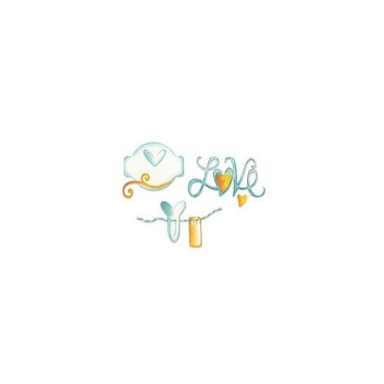19 - 657789 - Set 3 cuttere medii LOVE SET - Sizzix