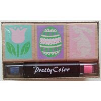 RFELN224 - Set 3 stampile si 2 tusuri color - Print