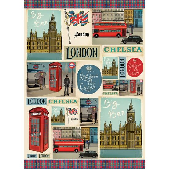 FLSG/ST16 - Fetru printat 1mm - 50x70 cm - London