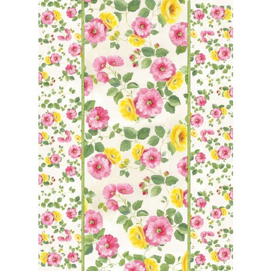 FLSG/ST22 - Fetru printat 1mm - 50x70 cm - Flowery wallpaper