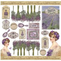 DFT225 - Servetel de orez 50 50 - Lavander - Stamperia