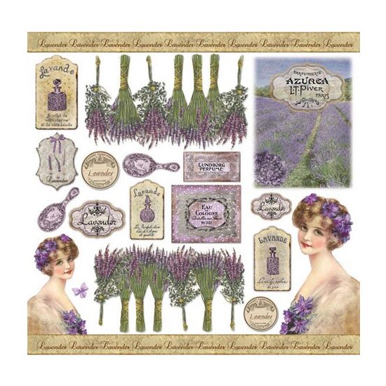 DFT225 - Servetel de orez 50 50 - Lavander - Stamperia