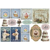 DFS215 - Hartie de orez 48 33 cm - Cake - Stamperia