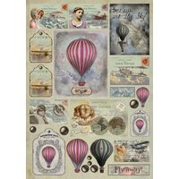 DFG400 - Hartie decoupage 80 gr, 50 x 70 - Balloons-DISC