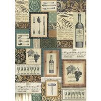 DFG368 - Hartie decoupage 80 gr, 50 x 70 - Wine-DISC