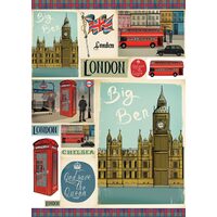 DFG404 - Hartie decoupage 80 gr, 50 x 70 - London