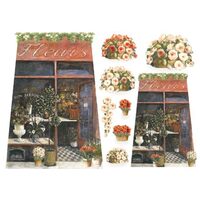 DFS076 Hartie de orez Stamperia 48x33 cm - paper rose flower