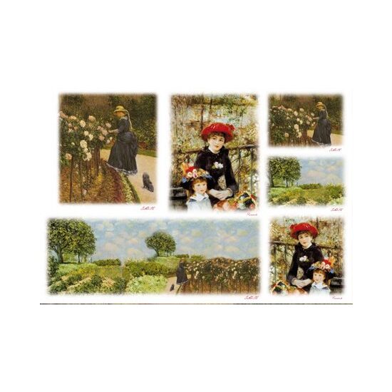 DFS086 Hartie de orez Stamperia 48x33 cm - Impressionist