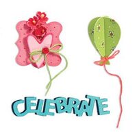 19 - 657127 - Set 3 cuttere medii - Celebrate - Sizzix