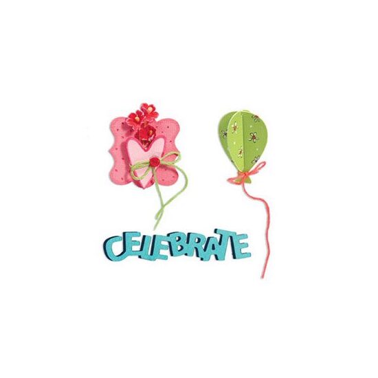 19 - 657127 - Set 3 cuttere medii - Celebrate - Sizzix
